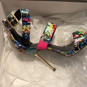 Authentic Steve Madden graffiti stiletto heels Keysha Cole ⭐️👠